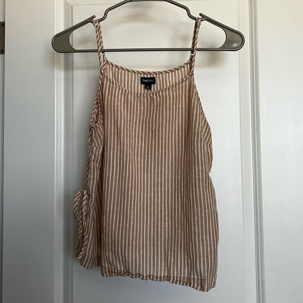 Gap Striped Side Tie Tank size Small